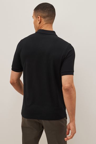 Buy Fred Perry Textured Zip Neck Polo Shirt from Next USA