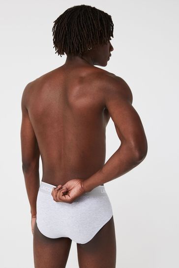 Lacoste Mens Core Essentials Black Briefs 3 Pack