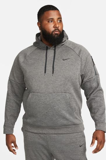 Buy Nike Charcoal Grey Therma FIT Pullover Training Hoodie from