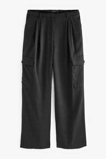 Black wide leg outlet shorts