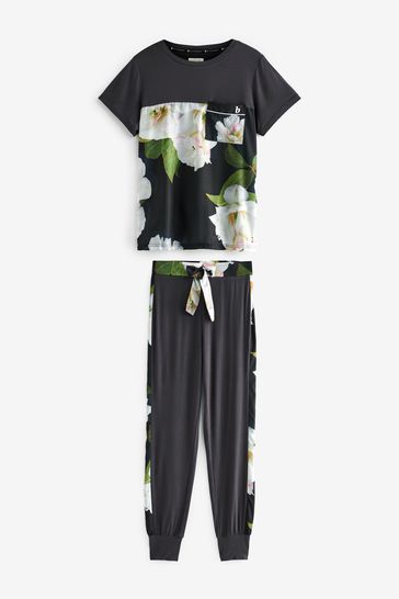 Buy B by Ted Baker Jersey Satin Mix Pyjama Set from Next Poland