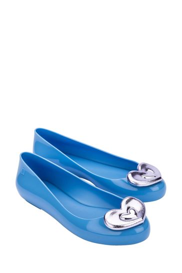 Melissa Blue Sweet Love Duo Heart Shoes