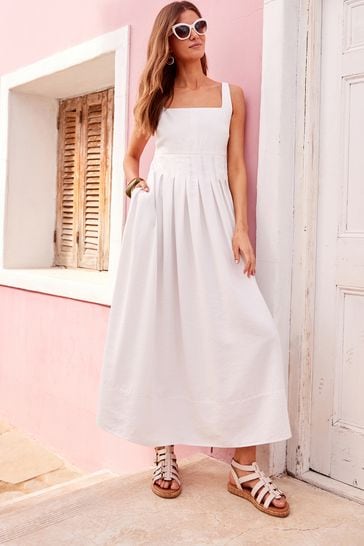 Next white midi dress clearance