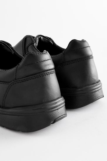 Buy Black Extra Wide Fit Leather Easy Fasten Shoes from Next France