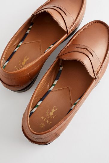 Next tan loafers online