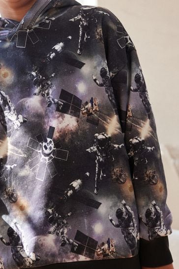 Black Space 100 Cotton Digital Print Hoodie 3 16yrs