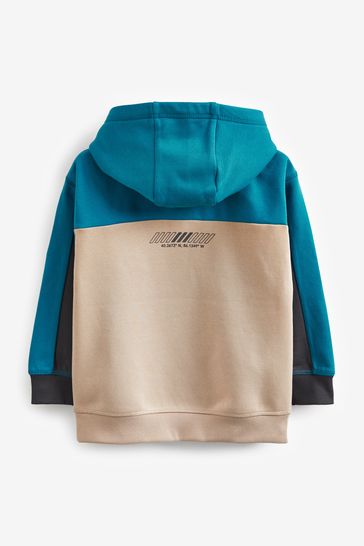 Buy Teal Stone Colour Block Hoodie 3 16yrs from Next Germany