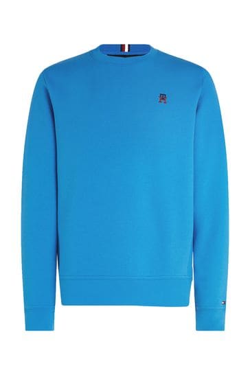 Tommy Hilfiger REG MONOGRAM EMB HOODIE Azul / Celeste - Envío gratis