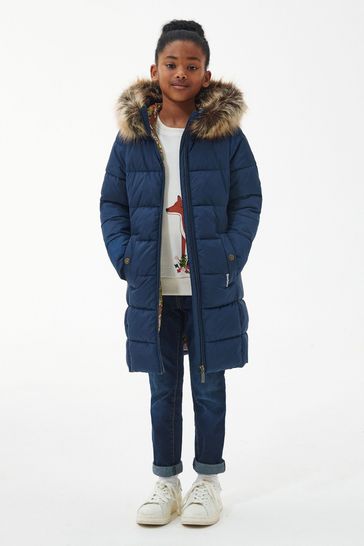Ladies barbour coat with fur hood online
