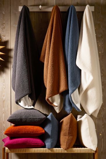 Ivory fleece hotsell throw
