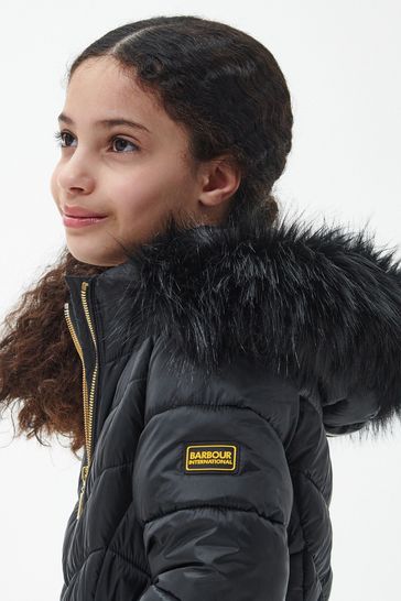 Barbour fur shop hood