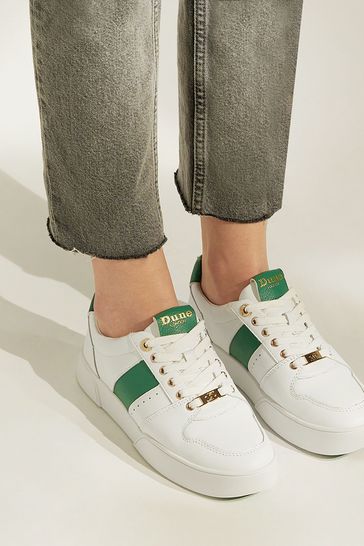 Buy Dune London Elysium Side Stripe Bumper White Trainers from Next Croatia