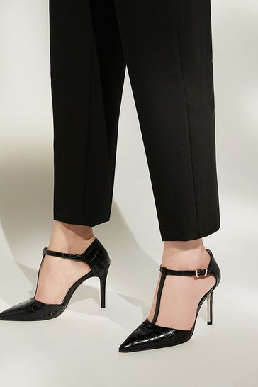 Buy Dune London Casta T Bar Open Court Heels from Next Luxembourg