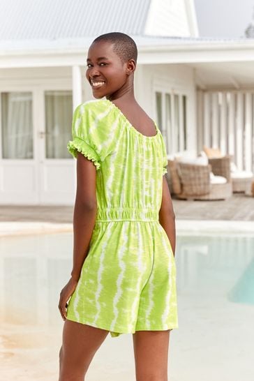 Lime green playsuit shop