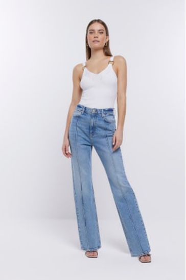 River island white vest clearance