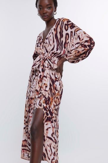 River island kimono dress deals