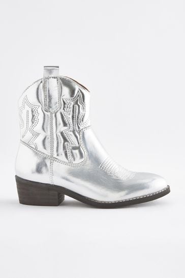 Metallic boots for girls 2025