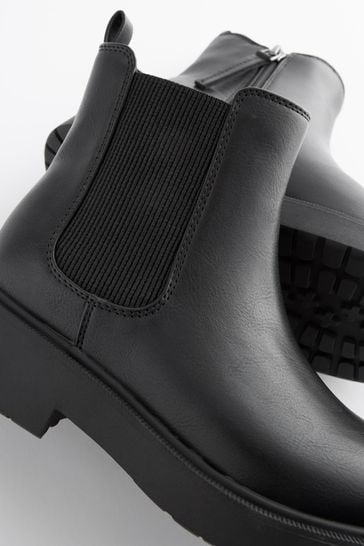 Chunky chelsea boots wide fit deals