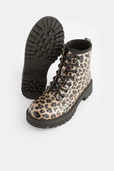 White leopard boots sale