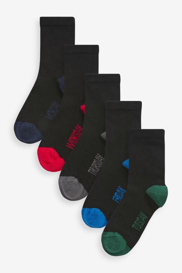 Clarks Black Multi Socks 5 Packs