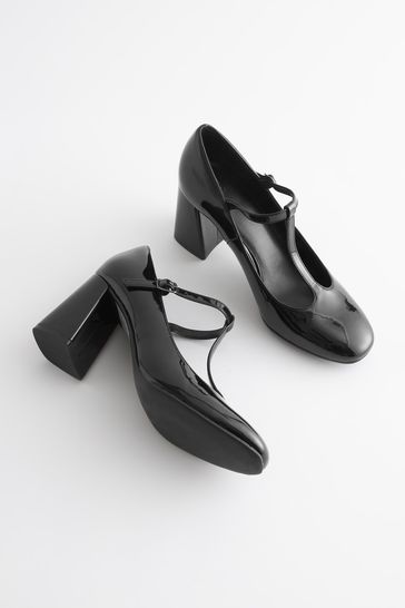 T bar block heel hotsell