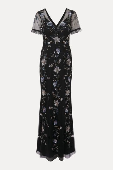 Phase eight store black floral dress