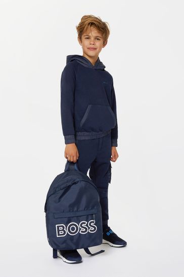 BOSS Blue Logo Backpack