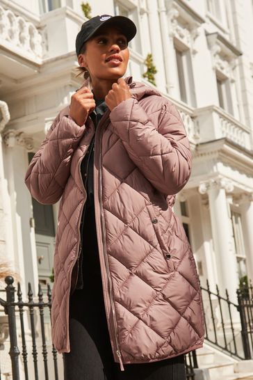 Buy Pink Quilted Lightweight Coat from Next Estonia