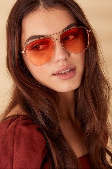 Half aviator sunglasses outlet
