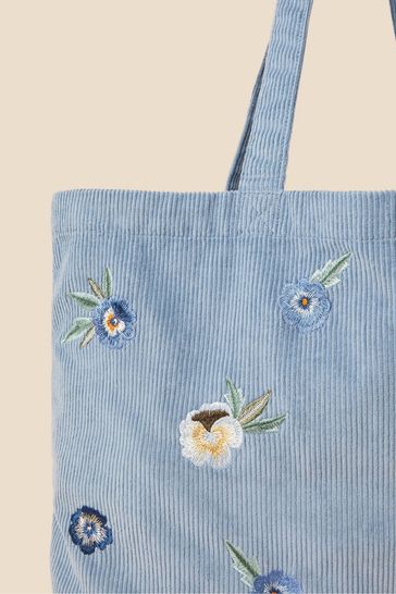 Blue top flower bag