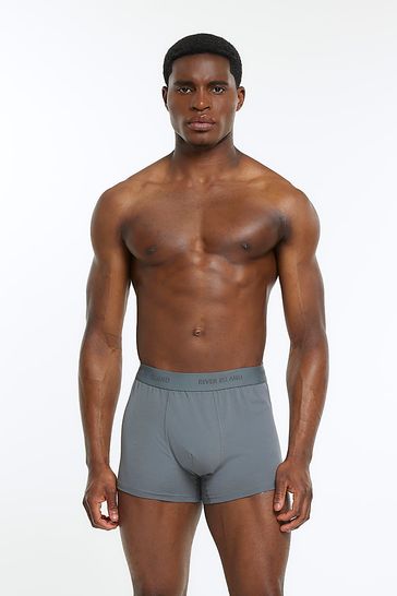 Buy River Island Grey Multipack of 4 RI Trunks from Next Germany