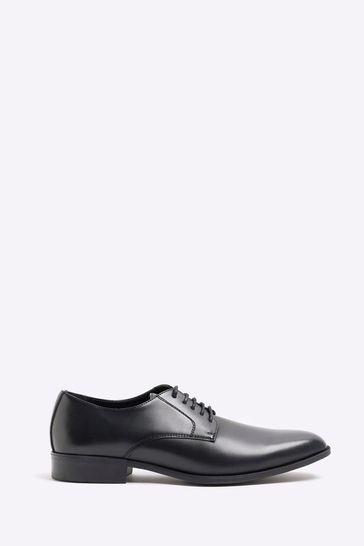 River Island Black Formal Point Derby Shoes