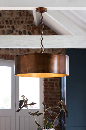 Copper pendant light next hot sale