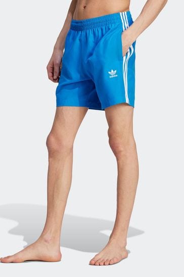 adidas Blue Originals Adicolor 3 Stripes Swim Shorts