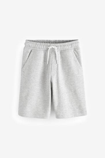 Pack de 1 pantalones cortos básicos de punto en color gris jaspeado (3-16años)