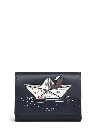 Buy Radley London Blue Sail Away Medium Flapover Purse from Next