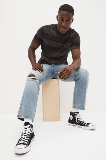 Buy Levi s Mid Blue Levis 501 93 Straight Crop Jeans from Next France