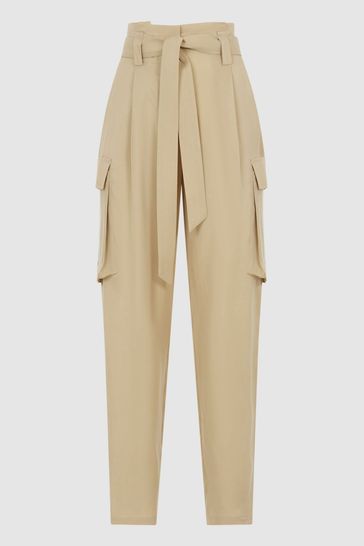 High rise sales straight leg trousers