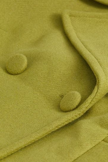 Buy Mustard Yellow Short Double Breasted Coat from Next Luxembourg