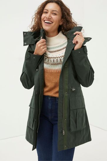 Buy FatFace Green Tiegan Waterproof Coat from Next USA