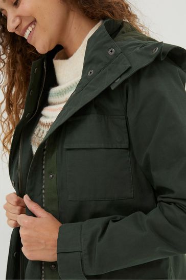 Waterproof green store coat
