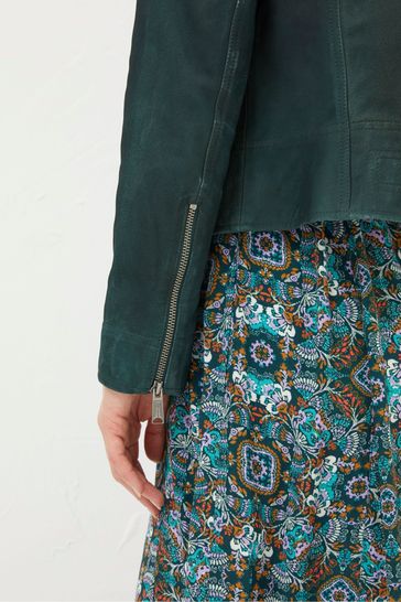 Buy Fat Face Suzie Suede Biker Jacket from Next USA