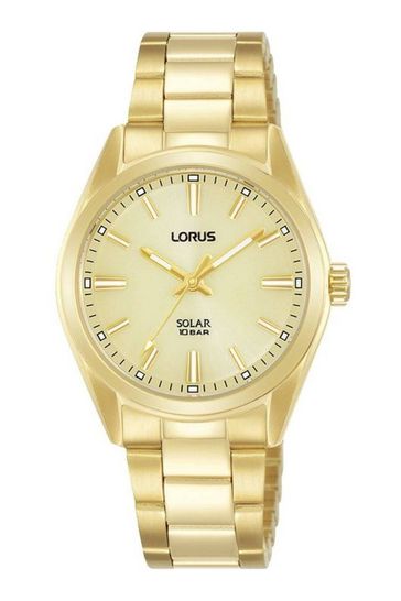 Lorus Ladies Gold Tone Solar Watch