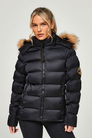 Buy Zavetti Canada Kiana Virna Puffa Black Jacket from Next Ireland