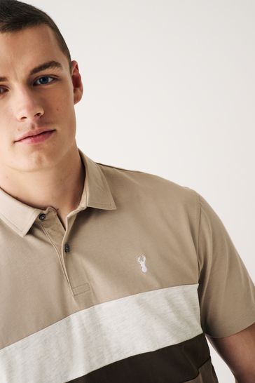 Black polo shirt button up discount