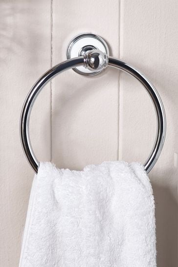 Chrome Hepworth Towel Ring
