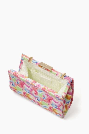 Buy Dune London Pink Belvedere Multi Print Soft Clutch from Next