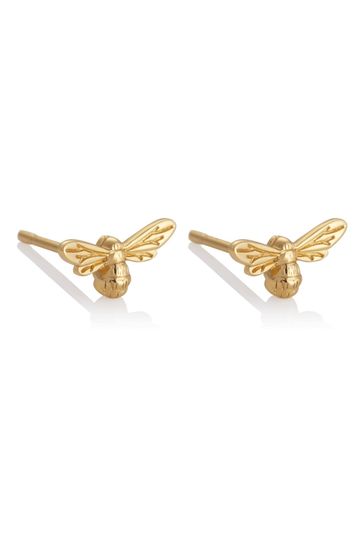 Buy Olivia Burton Jewellery Ladies Gold Tone Lucky Bee Earrings