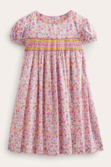 Boden nostalgic smocked dress on sale