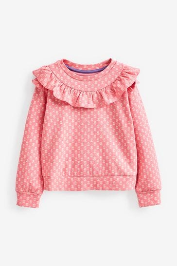 Buy Boden Pink Frill Sweatshirt from Next Slovakia